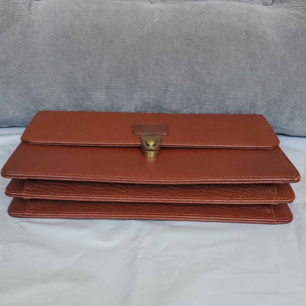 Burberry of London Brown Leather Clutch Bag - Picture 11 of 15